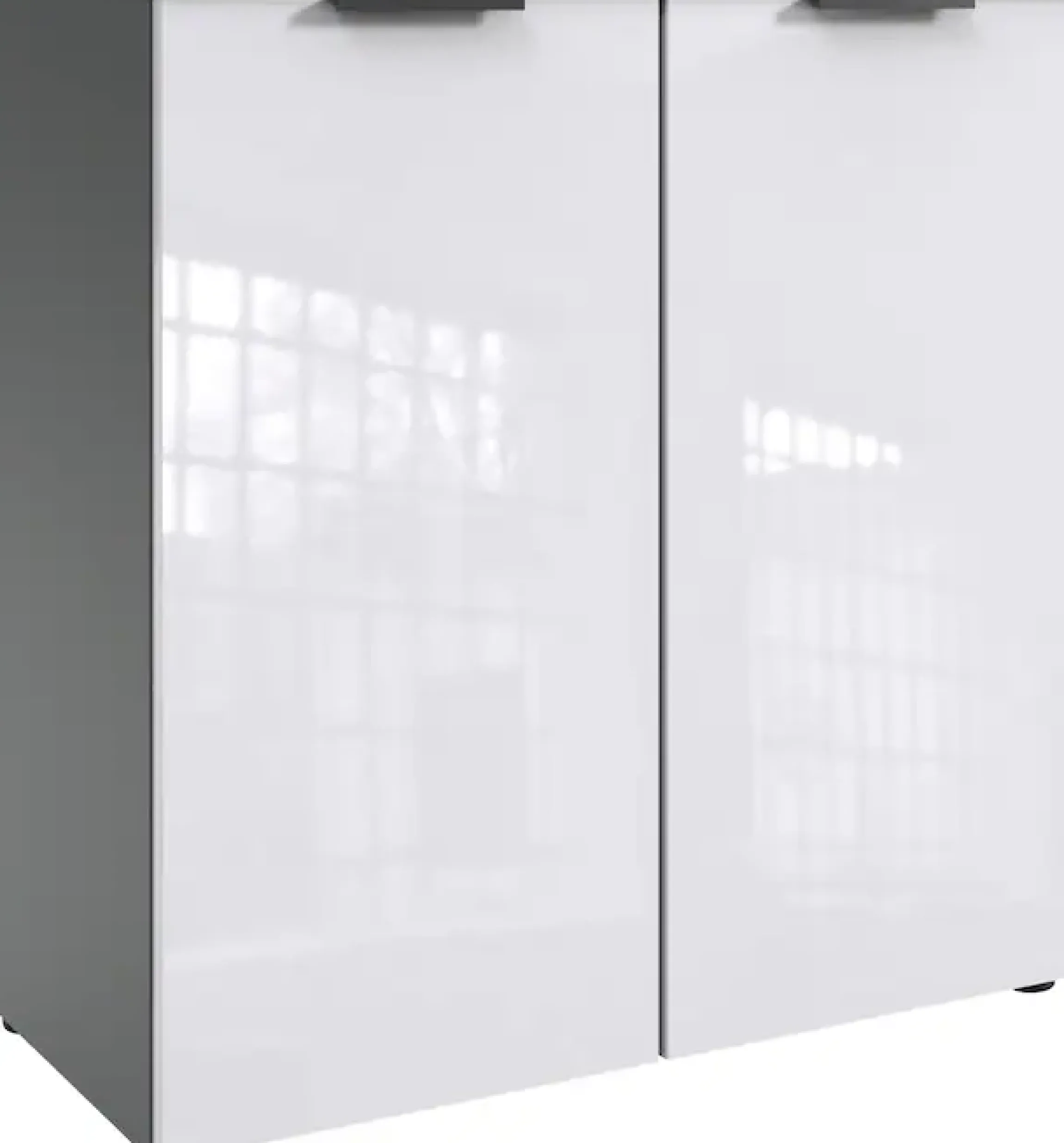 Wimex Kommode »level36 D by fresh to go« 2-türig mit soft-close Funktion, lackierte Front, schwarze Griffe