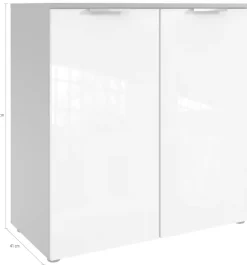 Wimex Kommode »level36 D by fresh to go« 2-türig mit soft-close Funktion, 81cm breit, 92cm hoch