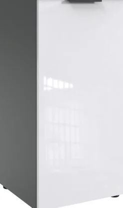 Wimex Kommode »level36 D by fresh to go« 1-türig mit soft-close Funktion, lackierte Front, schwarze Griffe