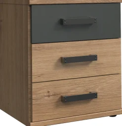 Wimex Nachtkommode »Cork, 46/55/40cm, Nachtschrank Made in Germany« industrial Design, rustikaler Look, 3 Schubladen