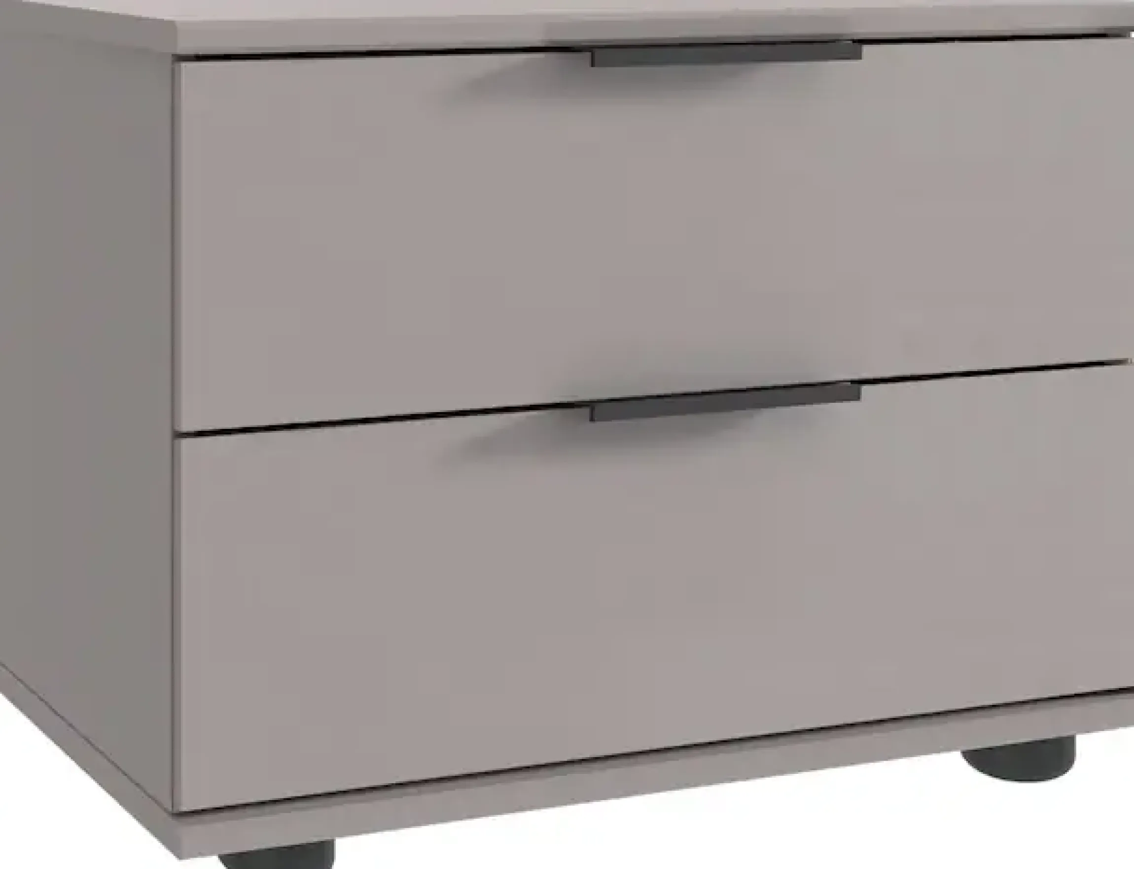 Wimex Nachtkommode »Tilburg, einzeln oder im 2er Set, Made in Germany« Nachtschrank mit 2 Schubladen, schwarze Metallgriffe