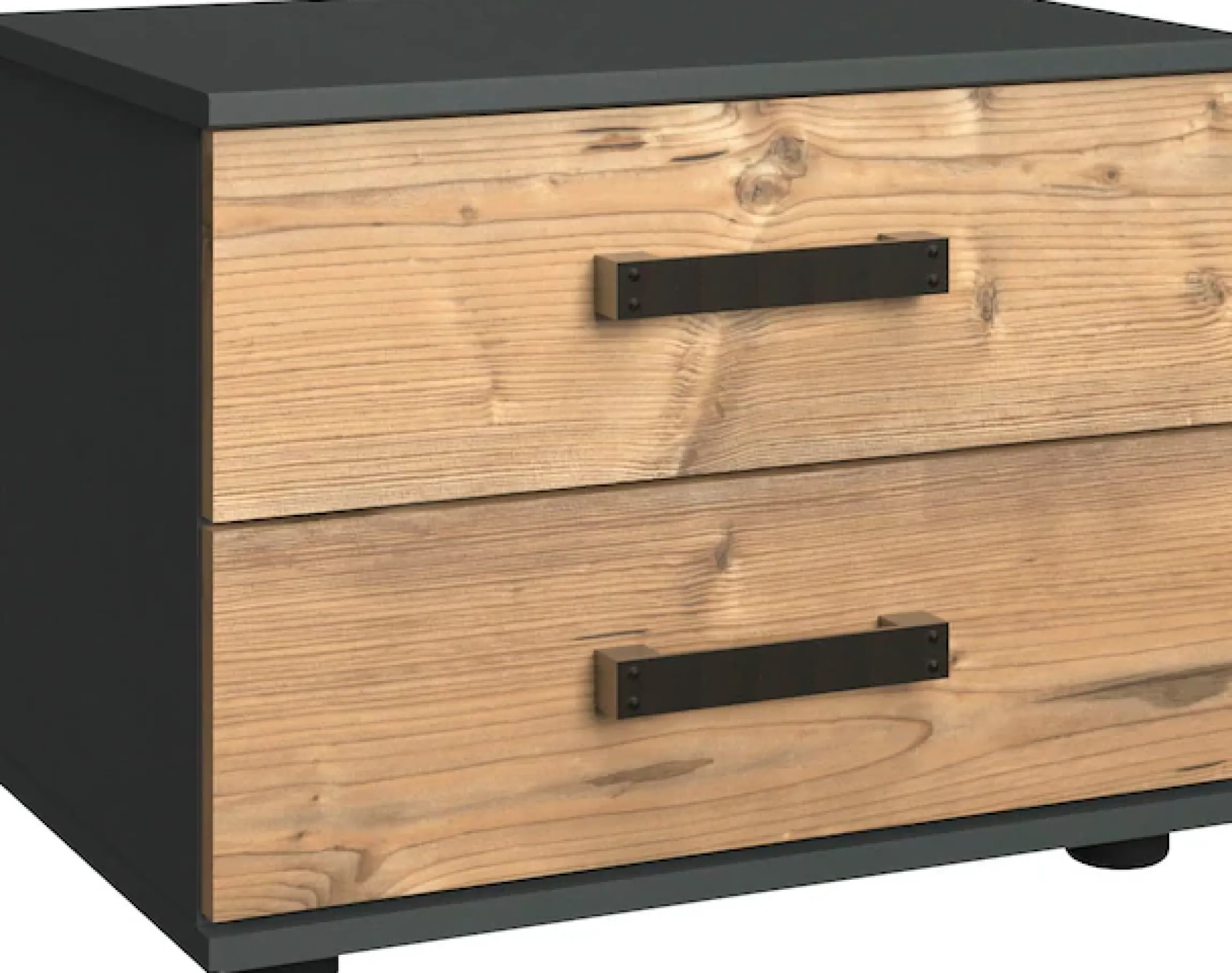 Wimex Nachttisch »Stockholm, Nachtkommode 52cm breit, Made in Germany« Industrial Look, 2 Höhen zur Auswahl, einzeln oder im 2er Set