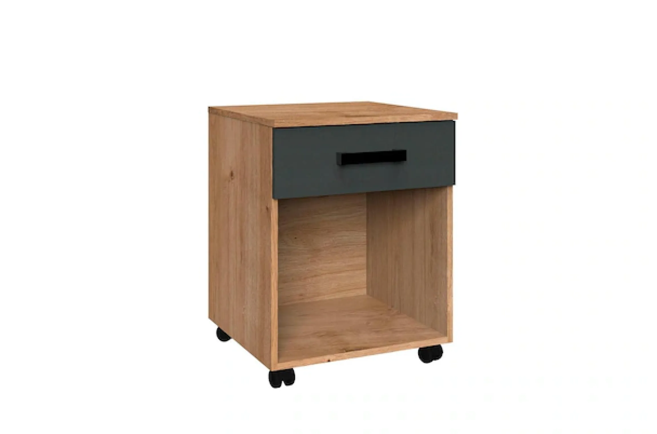 Wimex Rollcontainer »Liverpool, Schreibtischcontainer Made in Germany« 1 Schublade und 1 offenes Fach, 46/45/59cm, Serie im Industrial Design