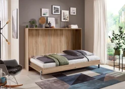 Wimex Schrankbett »Juist Schrankklappbett Gästebett« horizontal klappbar, 3 Liegeflächen, mit Lattenrost, Made in Germany