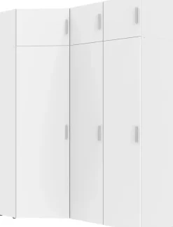 Wimex Schranksystem »Münster« Spar-Set, 6tlg: Eckschrank+ 2 Schränke 40cm breit+ 3 Aufsatzmodule,Mehrzweckschrank