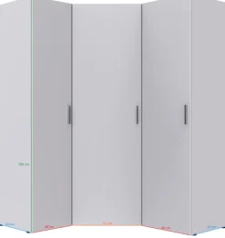 Wimex Schranksystem »Münster« Spar-Set, 3tlg: Eckschrank+ 2 Schränke 40cm und 50cm breit,Mehrzweckschrank