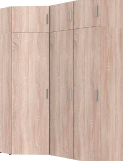 Wimex Schranksystem »Münster« Spar-Set, 6tlg: Eckschrank+ 2 Schränke 50cm breit+ 3 Aufsatzmodule,Mehrzweckschrank