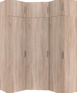 Wimex Schranksystem »Münster« Spar-Set, 6tlg: Eckschrank+ 2 Schränke 50cm breit+ 3 Aufsatzmodule,Mehrzweckschrank