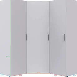 Wimex Schranksystem »Münster« Spar-Set, 3tlg: Eckschrank+ 2 Schränke 50cm breit,Mehrzweckschrank