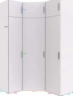 Wimex Schranksystem »Münster« Spar-Set, 6tlg: Eckschrank+ 2 Schränke 40cm und 50cm breit+ 3 Aufsatzmodule,Mehrzweckschrank