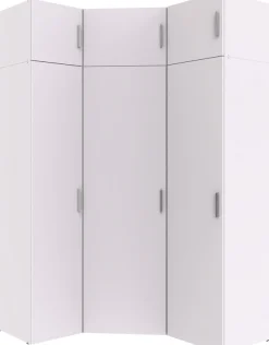 Wimex Schranksystem »Münster« Spar-Set, 6tlg: Eckschrank+ 2 Schränke 40cm und 50cm breit+ 3 Aufsatzmodule,Mehrzweckschrank