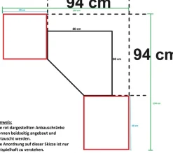 Wimex Schranksystem »Münster« Spar-Set, 6tlg: Eckschrank+ 2 Schränke 30cm und 40cm breit+ 3 Aufsatzmodule,Mehrzweckschrank