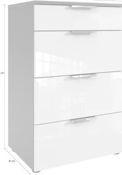 Wimex Schubkastenkommode »level36 D by fresh to go« mit soft-close Funktion und Lackfronten, 4 Schubladen, Kommode hoch