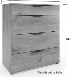 Wimex Schubkastenkommode »Level by fresh to go« 4 Schubladen mit soft-close Funktion, 81cm breit, 84cm hoch