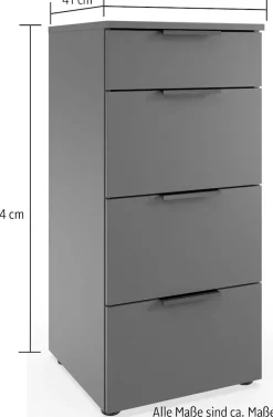 Wimex Schubkastenkommode »Level by fresh to go« 4 Schubladen mit soft-close Funktion, 41cm breit, 84cm hoch