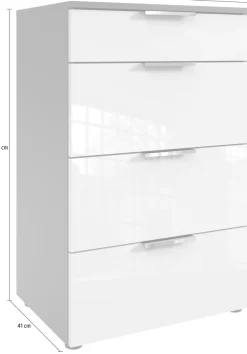 Wimex Schubkastenkommode »level36 D by fresh to go« mit soft-close Funktion und Lackfronten, 4 Schubladen, Kommode hoch