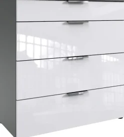 Wimex Schubkastenkommode »level36 D by fresh to go« mit soft-close Funktion und Lackfronten, 4 Schubladen, Kommode hoch