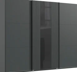 Wimex Schwebetürenschrank »Atlanta by fresh to go« mit Akustikpaneel Optik (3D Leisten), Lamelle