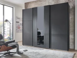 Wimex Schwebetürenschrank »Atlanta by fresh to go« mit Akustikpaneel Optik (3D Leisten), Lamelle
