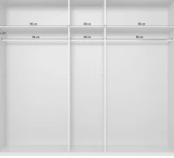 Wimex Schwebetürenschrank »Atlanta by fresh to go« mit Akustikpaneel Optik (3D Leisten), Lamelle