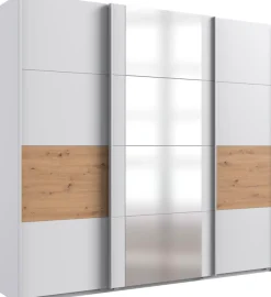 Wimex Schwebetürenschrank »Barmbek Schlafzimmerschrank Garderobenschrank« Kleiderschrank mit 2 Stoffboxen und 2 zusätzlichen Böden, Spiegeltür