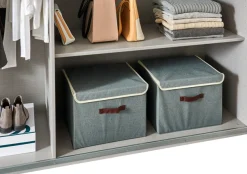 Wimex Schwebetürenschrank »Barmbek Schlafzimmerschrank Garderobenschrank« Kleiderschrank mit 2 Stoffboxen und 2 zusätzlichen Böden, Spiegeltür