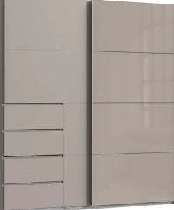 Wimex Schwebetürenschrank »Bali in den Breiten 180cm, 225cm & 270cm, Schrank mit Glaselement« Kleiderschrank erhältlich in den Farben; grafit und saharagrau