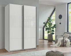 Wimex Schwebetürenschrank »Bramfeld Kleiderschrank« mit Glaselementen und zusätzlichen Einlegeböden