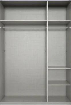 Wimex Schwebetürenschrank »Bramfeld Kleiderschrank« mit Glaselementen und zusätzlichen Einlegeböden