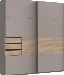 Wimex Schwebetürenschrank »Bremen in der Breite 180cm, wahlweise mit Spiegel« mit moderner Multiplex Optik, inkl. Schubladen