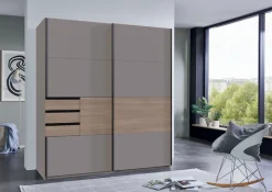 Wimex Schwebetürenschrank »Bremen in der Breite 180cm, wahlweise mit Spiegel« mit moderner Multiplex Optik, inkl. Schubladen