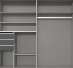 Wimex Schwebetürenschrank »Bremen in der Breite 180cm, wahlweise mit Spiegel« mit moderner Multiplex Optik, inkl. Schubladen