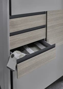 Wimex Schwebetürenschrank »Bremen in der Breite 180cm, wahlweise mit Spiegel« mit moderner Multiplex Optik, inkl. Schubladen