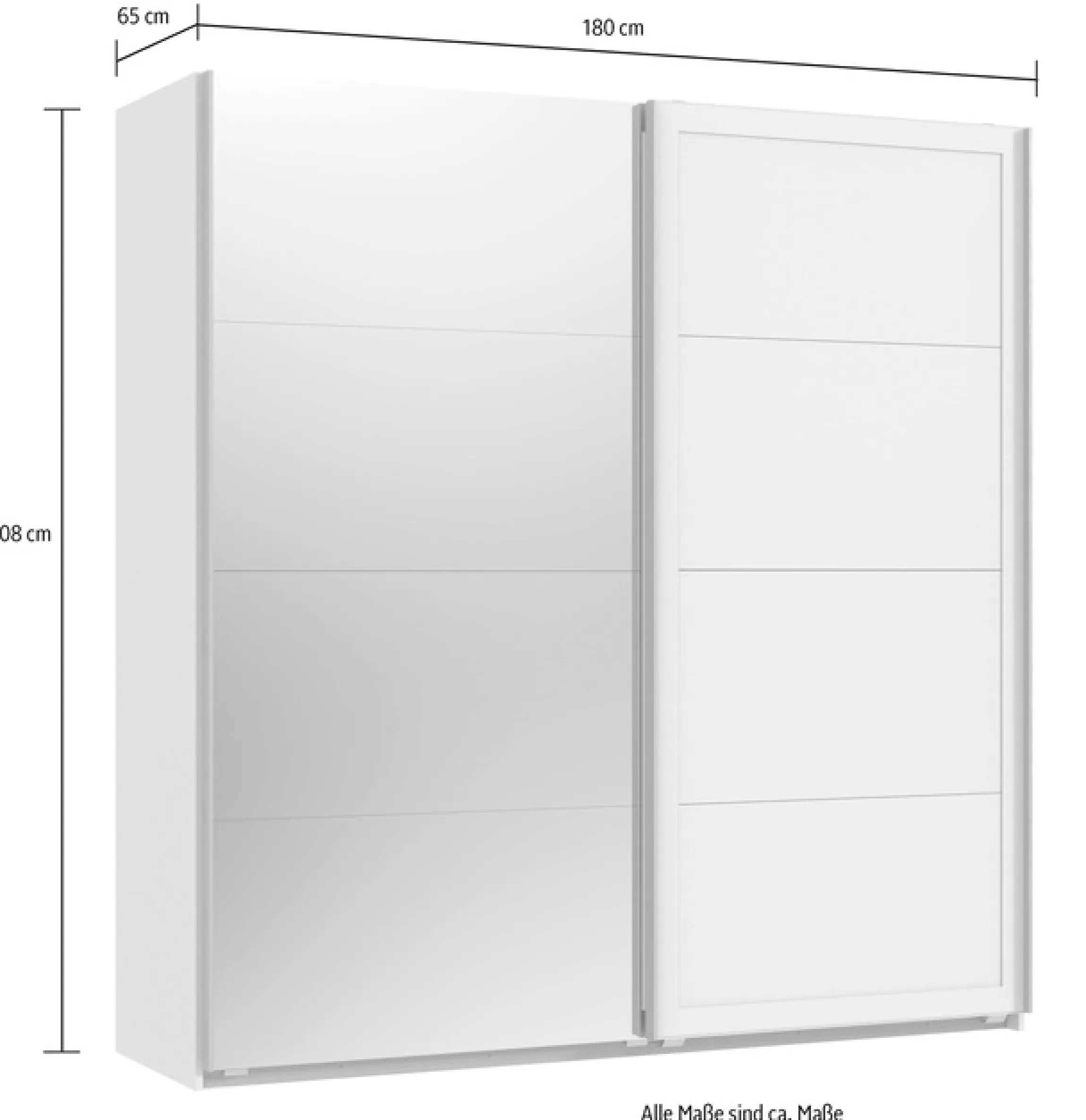 Wimex Schwebetürenschrank »Chalet« in Landhausoptik, mit Spiegeltür