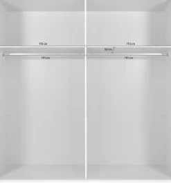 Wimex Schwebetürenschrank »Dubai Kleiderschrank in trendigen goldenen Design« Schlafzimmerschrank wahlweise in zwei Breiten erhältlich,Breite 225cm, 2 Schwebetüren MADE IN GERMANY