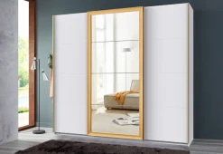 Wimex Schwebetürenschrank »Katar, Kleiderschrank erhältlich in den Breiten 225cm und 270cm« inkl. Spiegel, Akzente in Gold