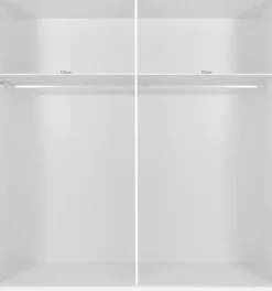Wimex Schwebetürenschrank »Katar, Kleiderschrank erhältlich in den Breiten 225cm und 270cm« inkl. Spiegel, Akzente in Gold