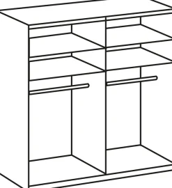 Wimex Schwebetürenschrank »Level by fresh to go« mit Glastüren