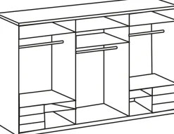 Wimex Schwebetürenschrank »Level by fresh to go« mit Glastüren und Synchronöffnung