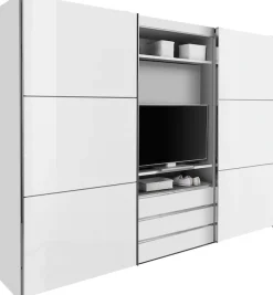 Wimex Schwebetürenschrank »Magic by fresh to go« tolles EXTRA: mit drehbarem TV-Element, Fronten aus Glas