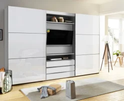 Wimex Schwebetürenschrank »Magic by fresh to go« tolles EXTRA: mit drehbarem TV-Element, Fronten aus Glas