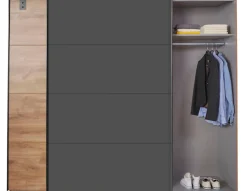 Wimex Schwebetürenschrank »Malmö, Kleiderschrank wahlweise mit oder ohne Spiegel« Kleiderschrank im Industrial Design, 225 oder 270cm breit