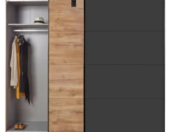Wimex Schwebetürenschrank »Malmö, Kleiderschrank wahlweise mit oder ohne Spiegel« Kleiderschrank im Industrial Design, 225 oder 270cm breit