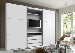 Wimex Schwebetürenschrank »Magic by fresh to go« tolles EXTRA: mit drehbarem TV-Element, mittig mit Schubladen