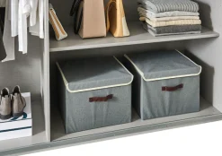 Wimex Schwebetürenschrank »Norderstedt« INKLUSIVE 2 Stoffboxen und 2 zusätzliche Einlegeböden, mit Spiegel