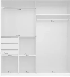 Wimex Schwebetürenschrank »SAIGON in den Breiten 180cm & 225cm, Farbe: Saharagrau« inkl. Spiegel