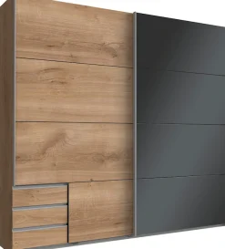 Wimex Schwebetürenschrank »Valencia« mit Glaselementen und Schubkästen