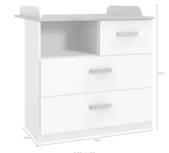 Wimex Wickelkommode »Gotland« bis 15 kg umbaubar zur Kommode 91 cm