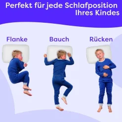 Wolkenfeld Babykissen »Eron Kinderkissen« Weiches und Atmungsaktives Kinderkopfkissen - Natürliches Memory Foam