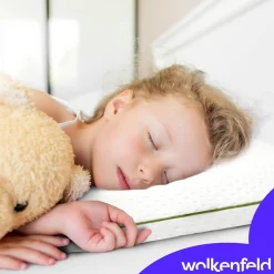 Wolkenfeld Babykissen »Eron Kinderkissen« Weiches und Atmungsaktives Kinderkopfkissen - Natürliches Memory Foam